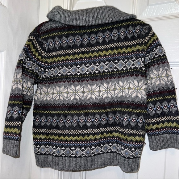 JANIE & Jack beautiful, Alpine style sweater with geometric print - Picture 3 of 4